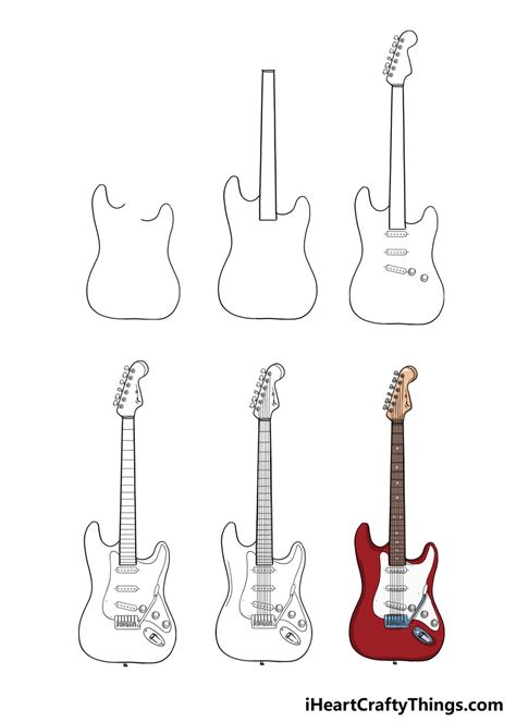 How to Draw an Electric Guitar: A Symphony of Lines and Curves