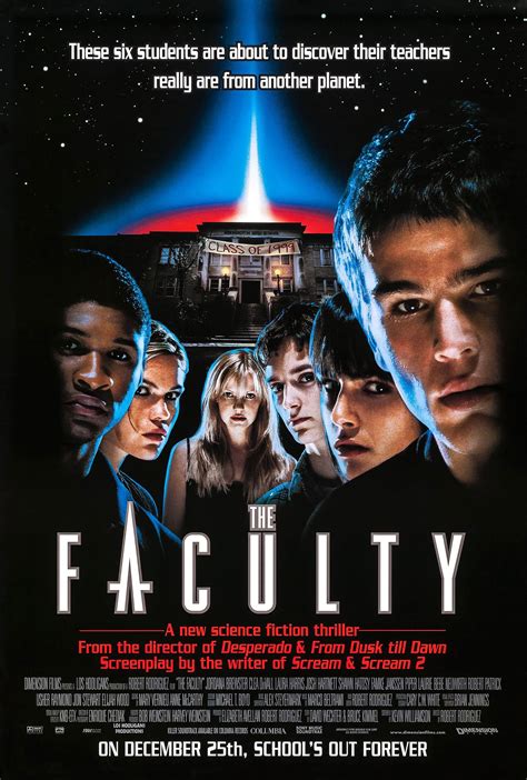 ¡The Faculty: una película de adolescentes que enfrenta una invasión alienígena con humor negro!